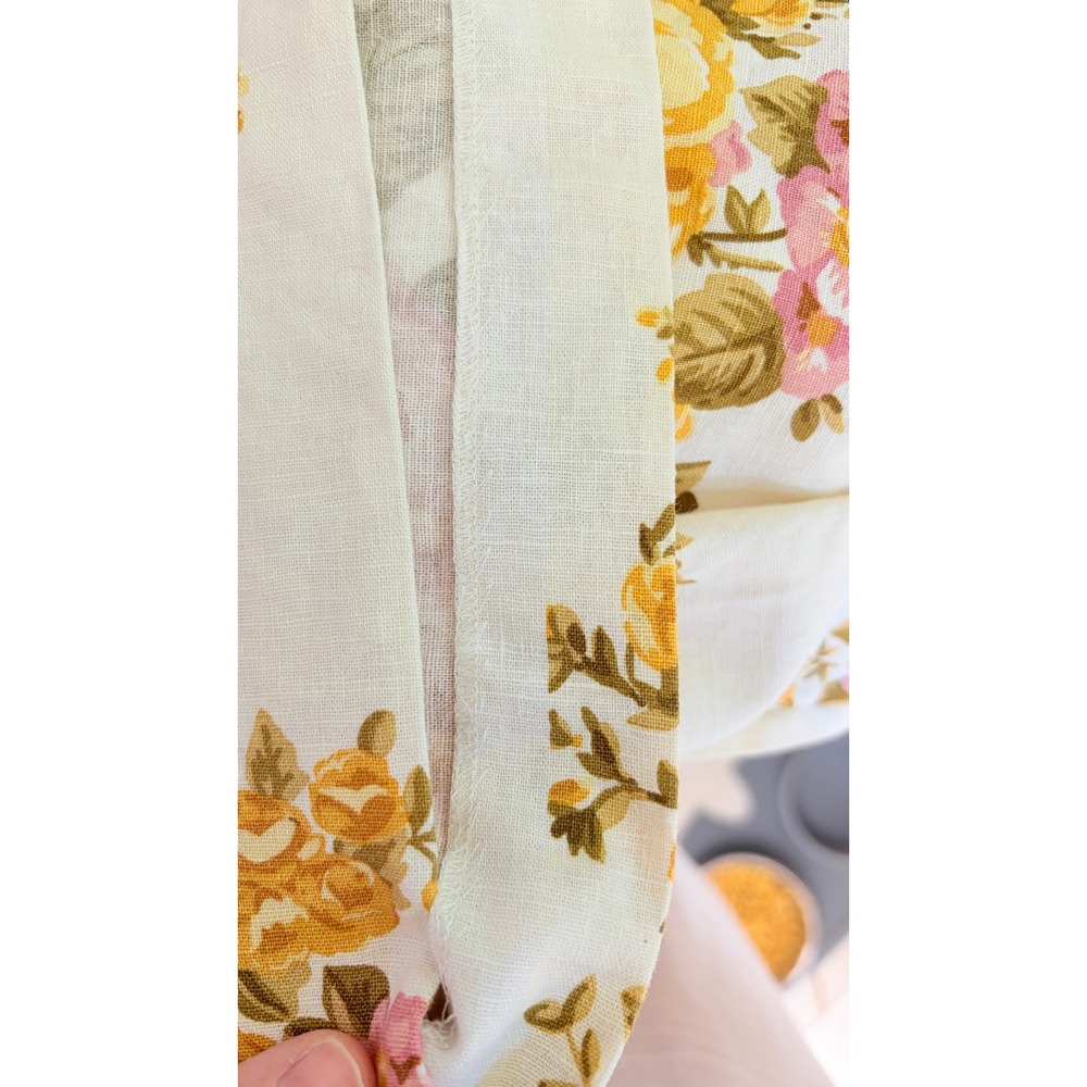 Sezane Women's Linen Shorts Paperbag Floral Belt US 8 / FR 40 - Picture 9 of 9
